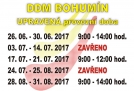Provozní doba DDM o letních prázdninách.