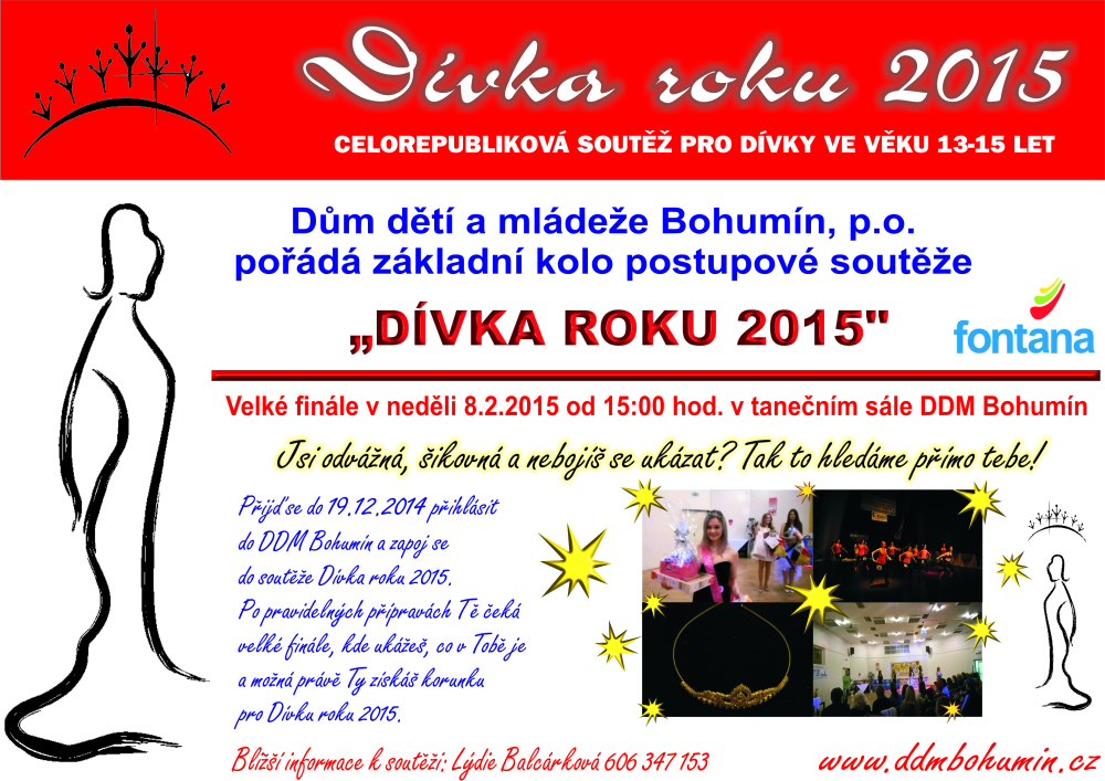 Finále základního kola DÍVKA ROKU v neděli 8. února.
