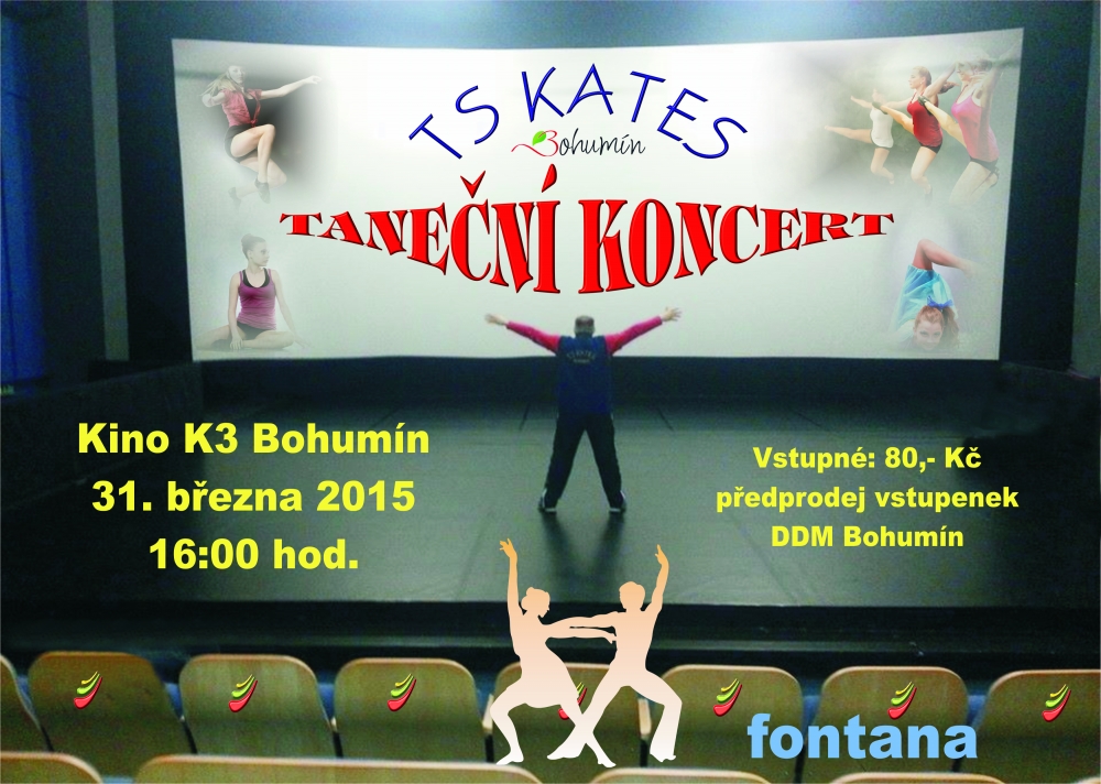 Taneční koncert TS KATES v úterý 31. března v K3.