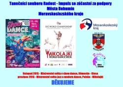 Tanečníci Radosti se chystají na Mistrovsví světa do Německa a Polska.