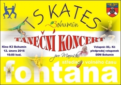 Taneční koncert TS KATES v pátek 12. února v K3.