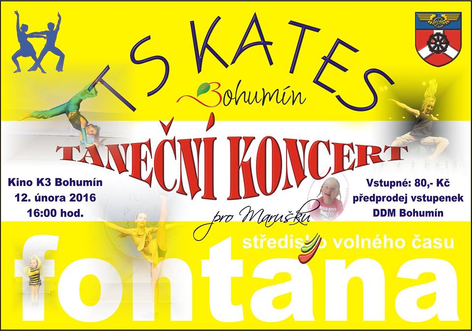 Taneční koncert TS KATES v pátek 12. února v K3.