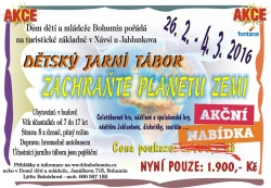 Pobytový jarní tábor v Návsí má ještě volná místa a akční cenu!
