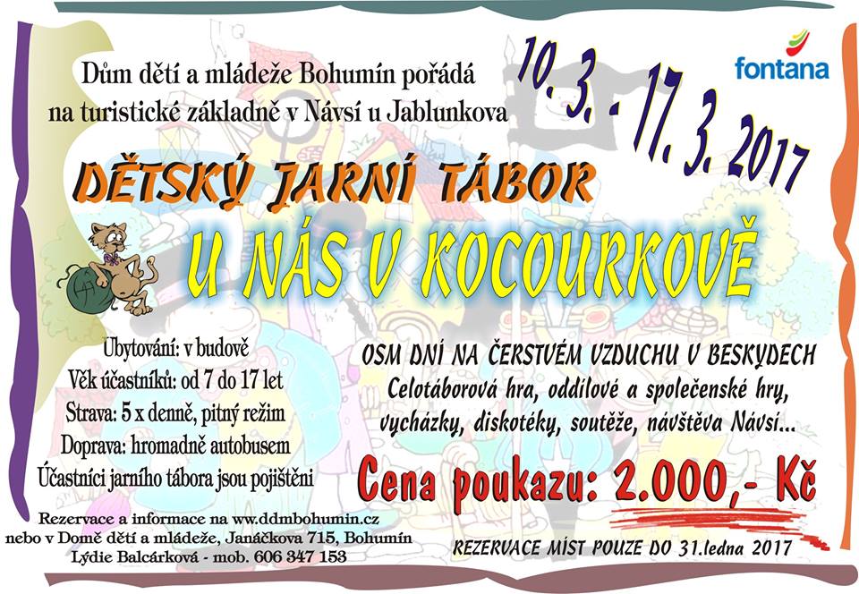 JARNÍ TÁBOR v Návsí. 8 dní zábavy, za skvělou cenu!