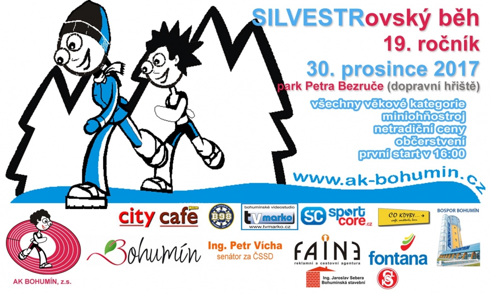 SILVESTROVSKÝ BĚH v sobotu 30. prosince.