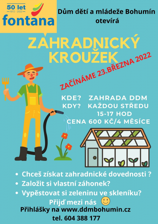 Jarní novinka! Zahradnický kroužek