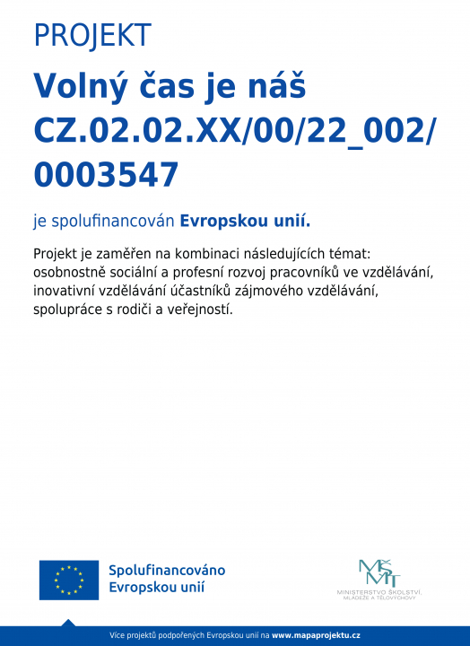 Volný čas je náš. Startujeme 1. ledna 2023