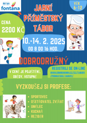 JARNÍ PŘÍMĚSTSKÉ TÁBORY V DDM 10.2. - 14.2. 2025