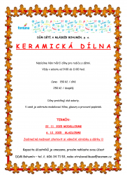 Vánoční keramická dílna pro rodiče s dětmi