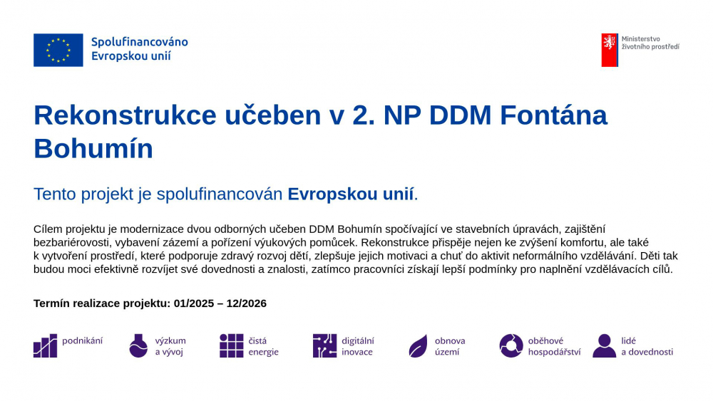 Začala modernizace učeben v hlavní budově
