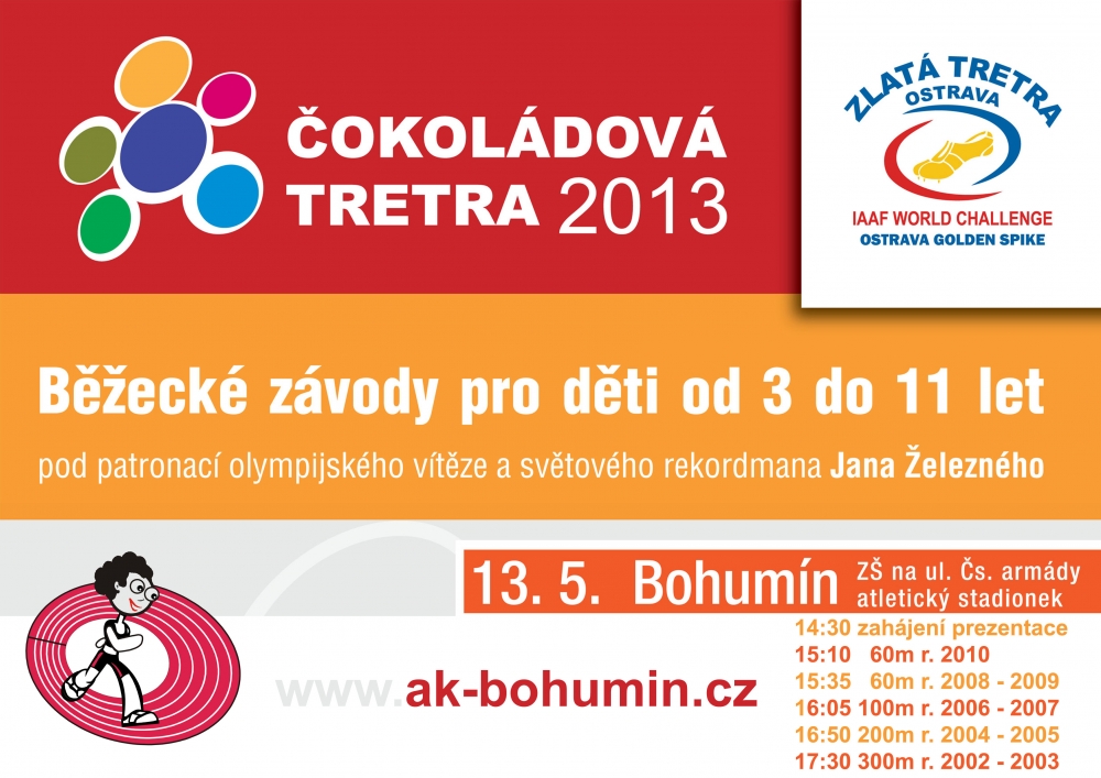 ČOKOLÁDOVÁ TRETRA v Bohumíně! Pondělí 13. května.